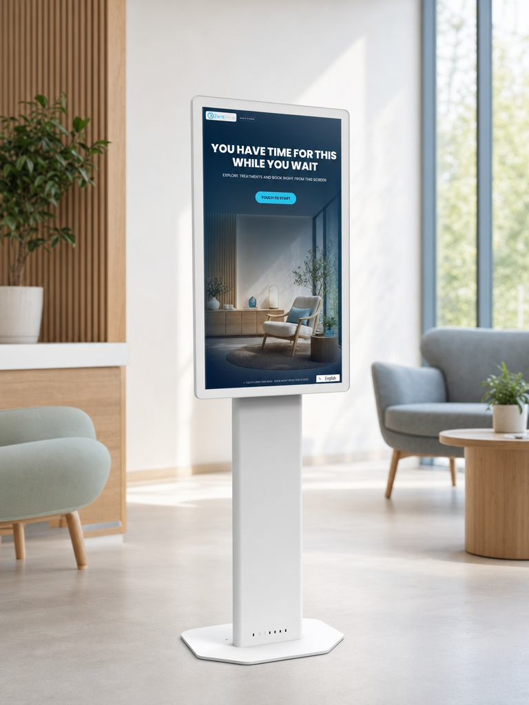 Smile Studio inviting patients to explore treatments while they wait